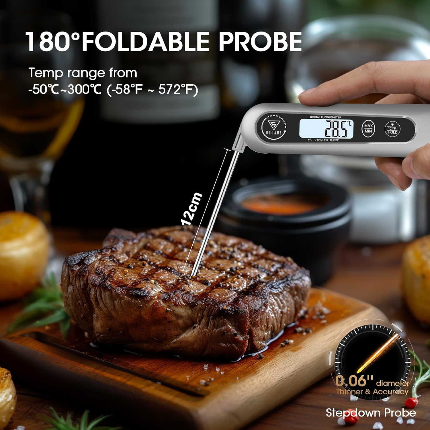 Thumbnail 4 de DOQAUS 3S Instant Read Meat Thermometer