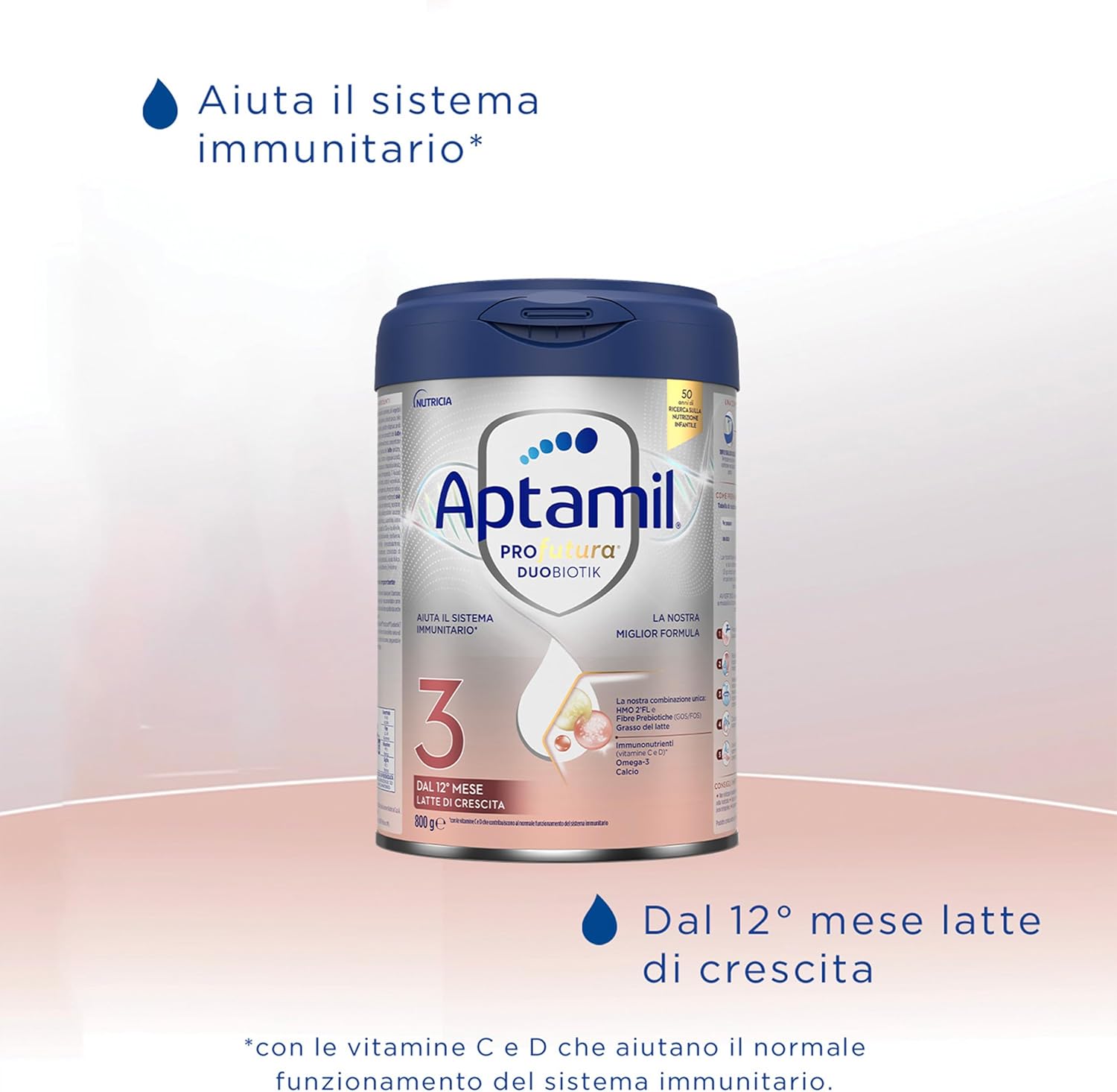 Thumbnail 2 de APTAMIL PROFUTURA Duobiotik 3 Latte di Crescita in Polvere – 3200 g (4×800 g) per bambini dal 12° mese