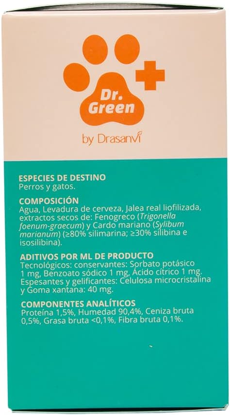 Detalle de Drasanvi VITALGREEN SOLUCION Oral 120ML para mascotas