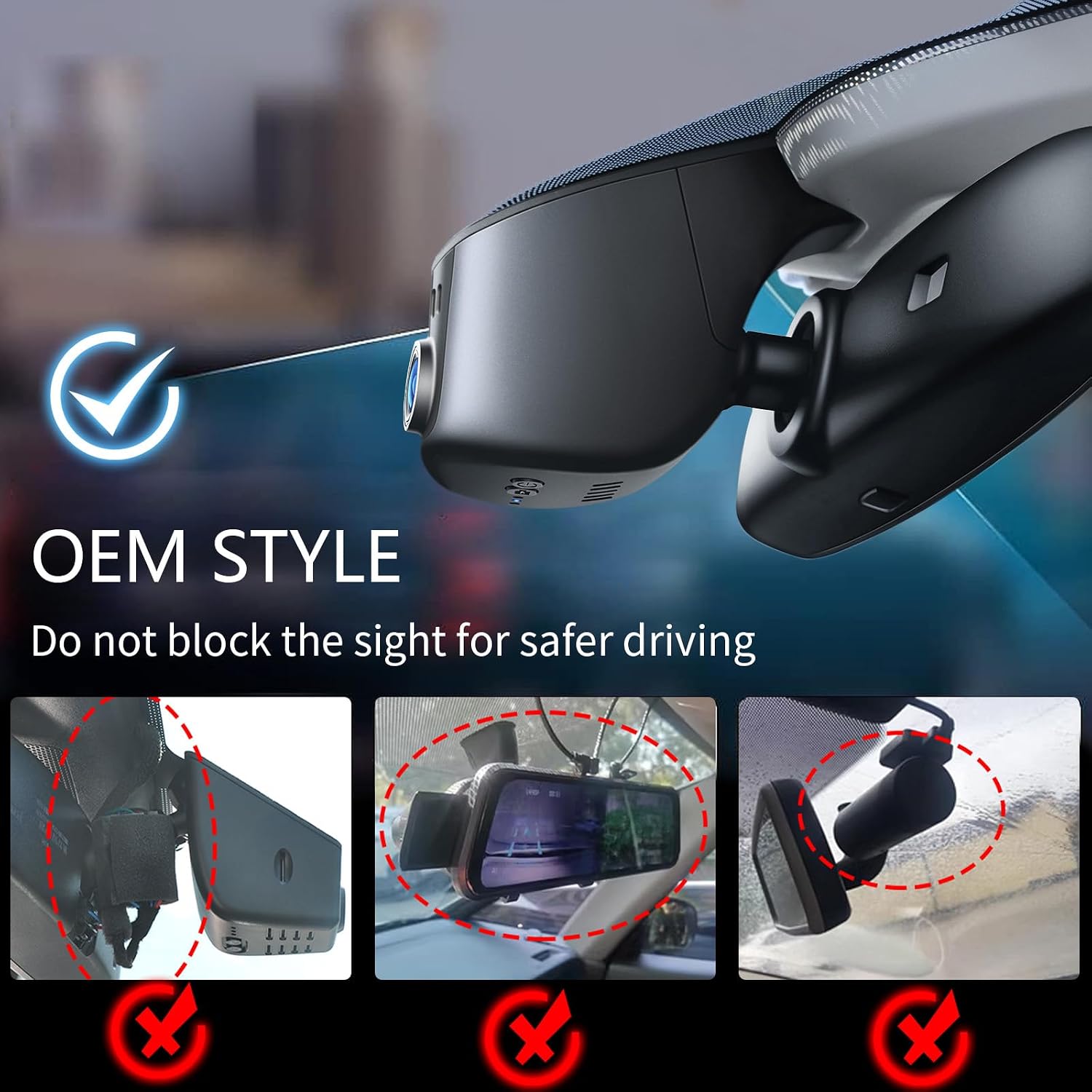 Detalle de mangoal Dash Cam 4K+1080P per Audi 4