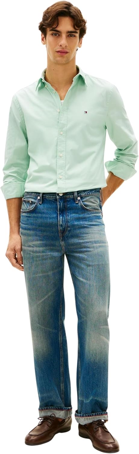 Thumbnail 3 de Tommy Hilfiger Uomo Camicia Flex Poplin Solid Regular Fit