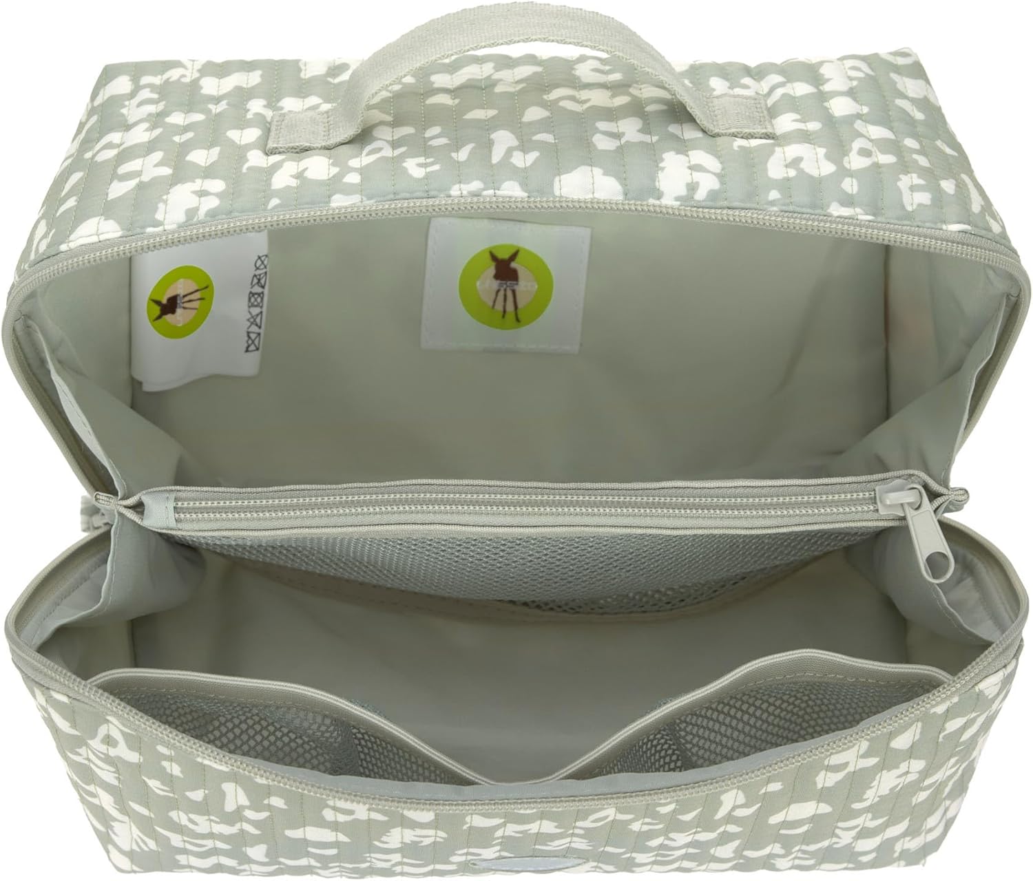 Detalle 2 de LÄSSIG Baby Organiseur de table à langer Flex Organizer Leo light khaki – pratique et portable