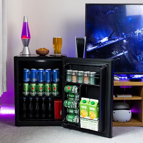 Detalle de Subcold Cave60 Beer Fridge | 54 Cans, 0–8°C, Solid Door, Black
