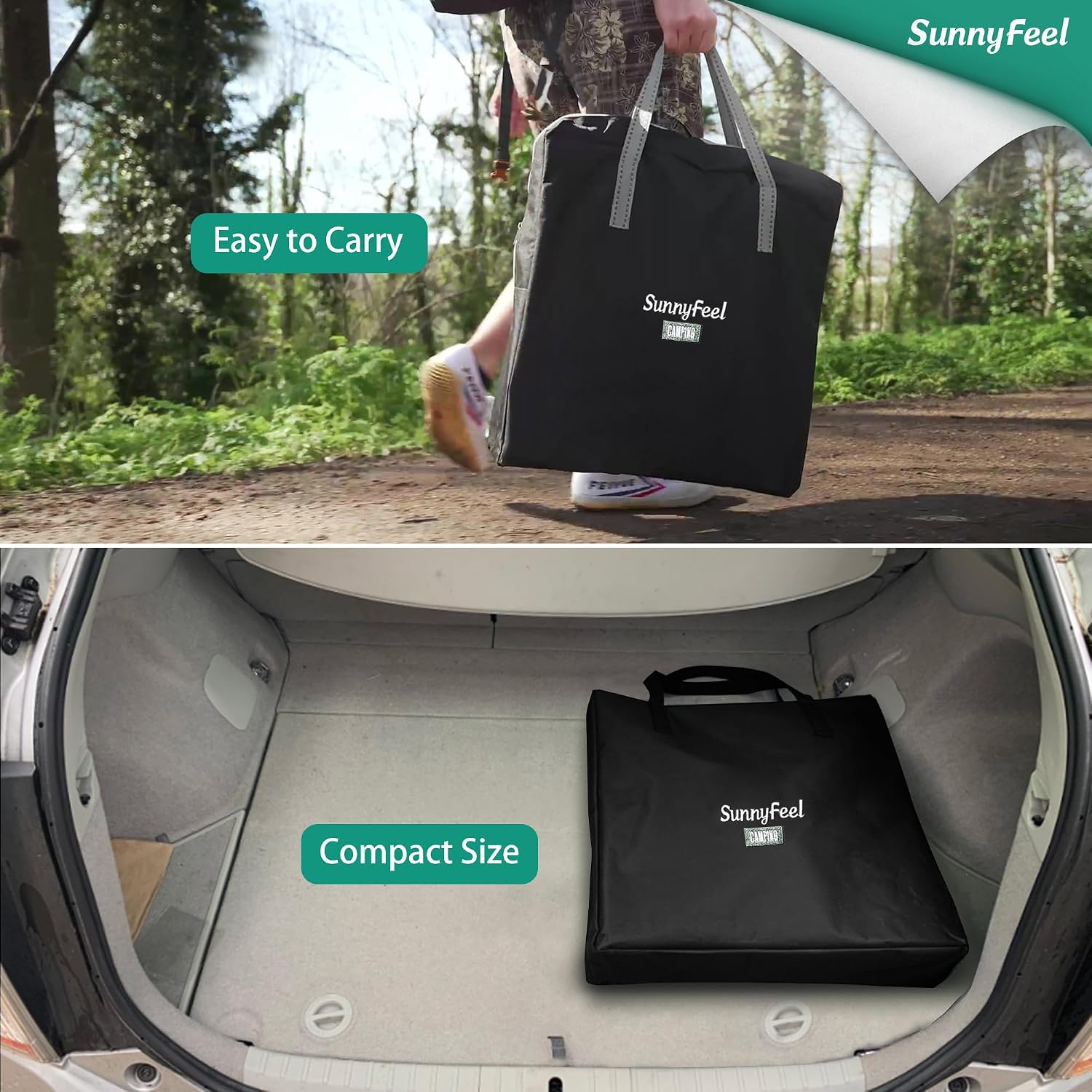 Thumbnail 4 de SunnyFeel Camping Directors Chair - Heavy Duty Oversized with Side Table