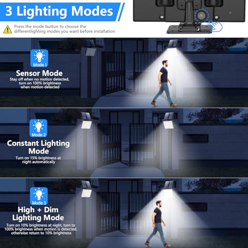 Thumbnail 5 de Lampada Solare da Esterno Realky: Faretto LED con Motion Sensor, 113 LED, 5 m di cavo, 2 Pezzi