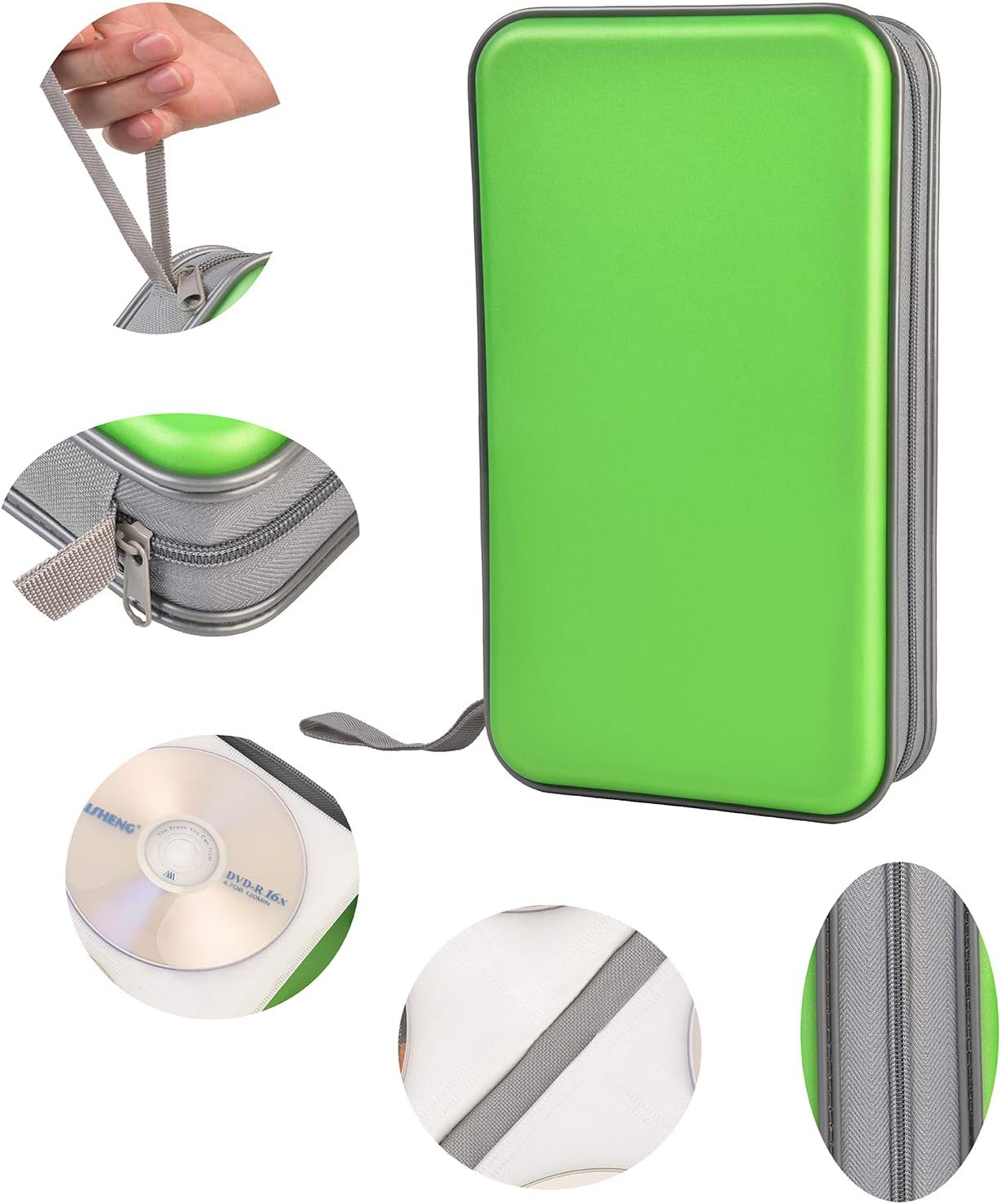 Detalle de CD-Hülle für 96 CDs DVDs aus Hartplastik