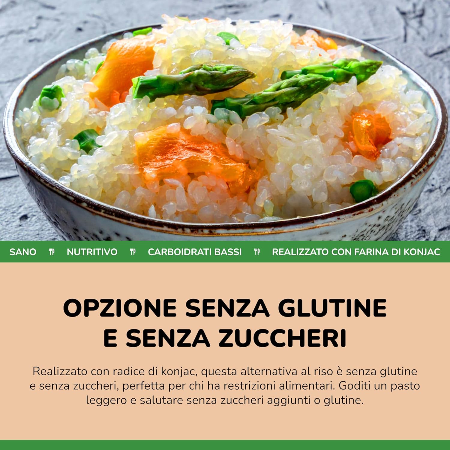 Thumbnail 5 de ZenPasta Riso Shirataki Essiccato – Riso Konjac a Basso Contenuto di Carboidrati, Senza Glutine e Zuccheri