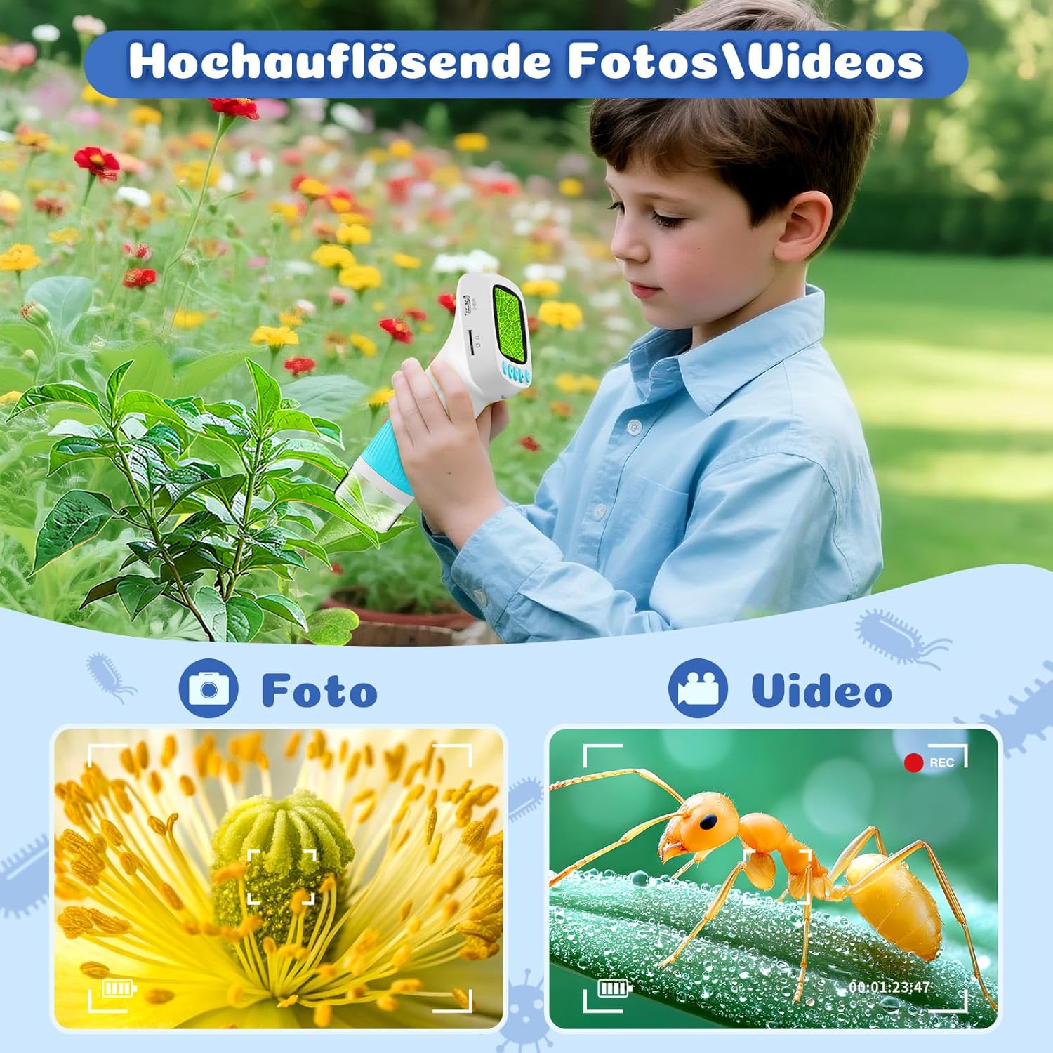 Thumbnail 3 de Leipan Tragbares Kinder Mikroskop 1000x