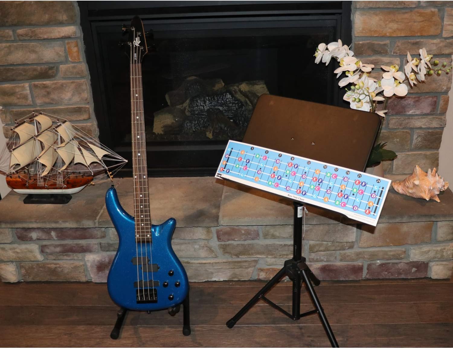 Detalle 1 de QMG Bass Guitar Fretboard Note Chart