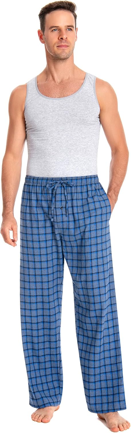 Thumbnail 6 de JTPW Herren-Pyjama-Loungehose aus Flanell (100 % Baumwolle) mit Taschen