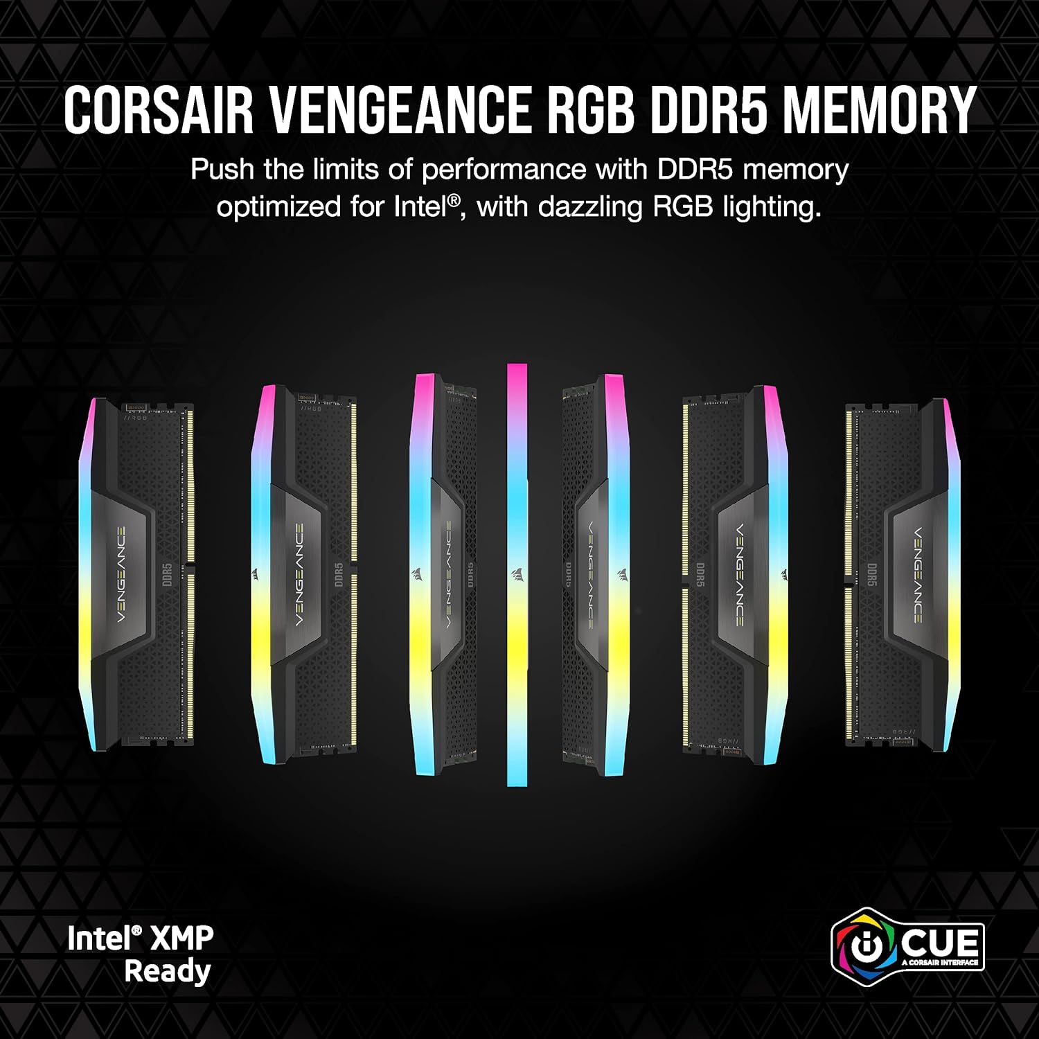 Detalle 2 de Corsair Vengeance RGB DDR5 16GB 5200MHz