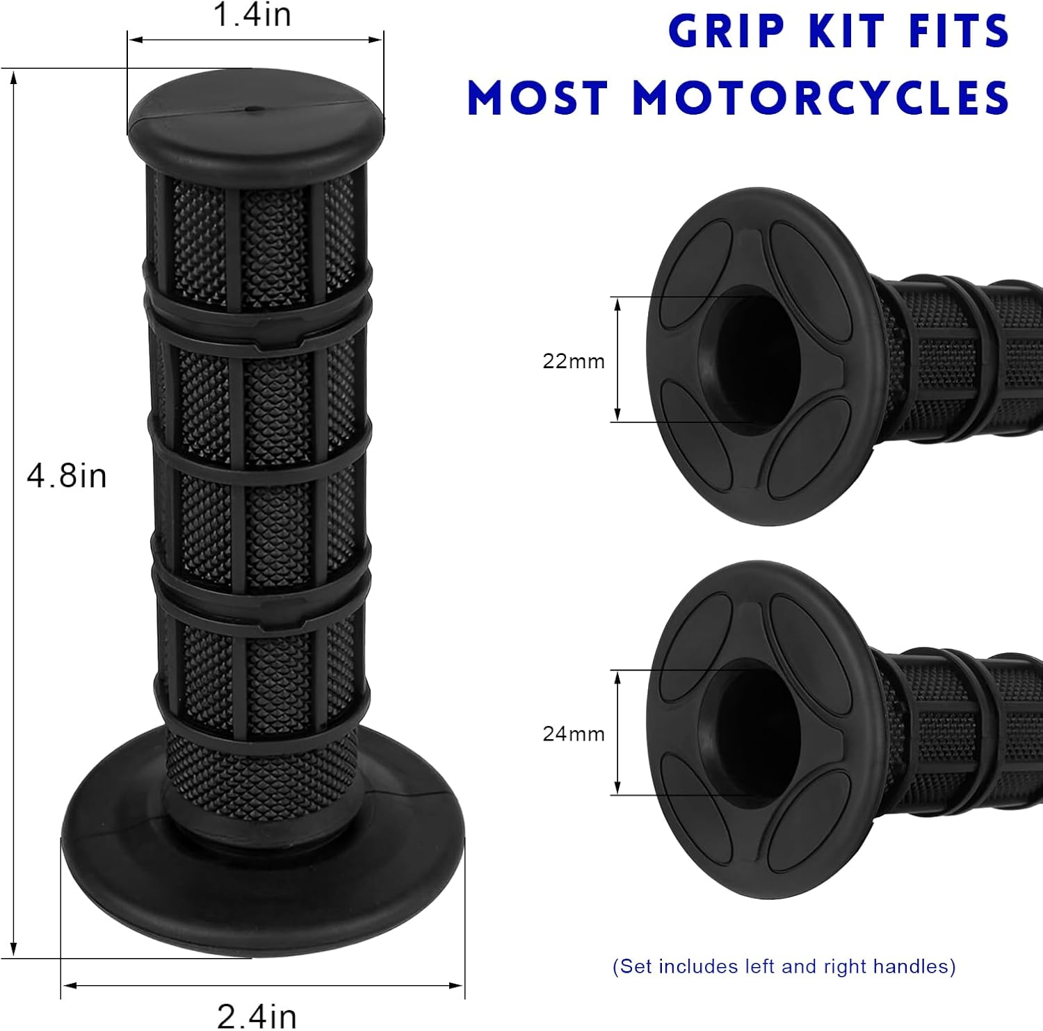 Thumbnail 1 de LSKASELUE Motorcycle Grips, 7/8-inch