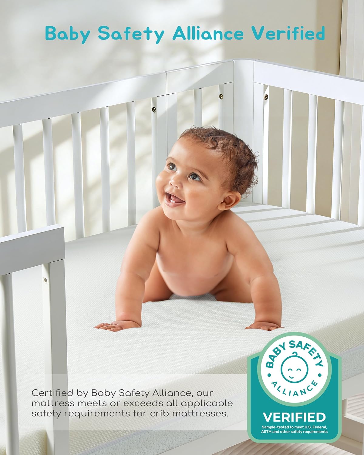 Detalle 2 de ATTABABY Crib Mattress 52 x 28 Inches