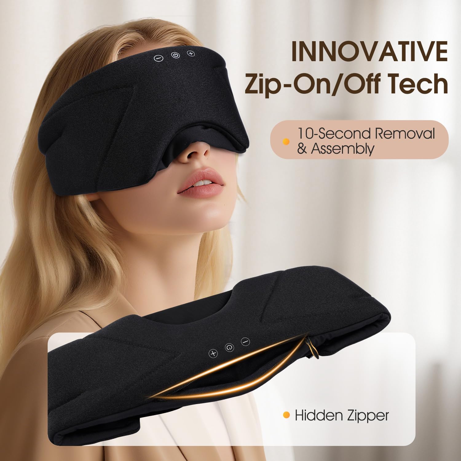 Thumbnail 4 de LC-dolida Bluetooth Sleep Mask with Headphones – All‑Night Comfort and Total Blackout