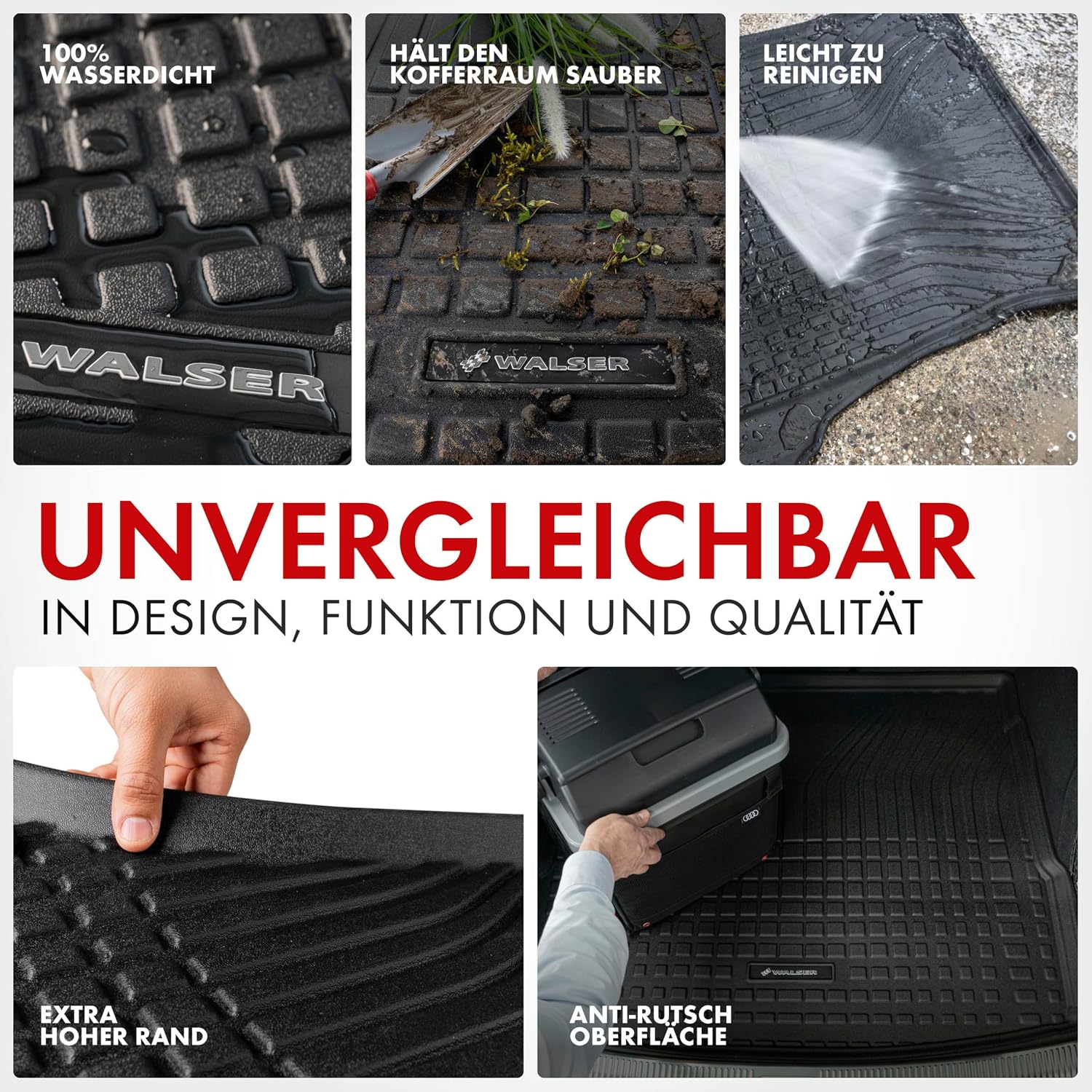 Thumbnail 3 de WALSER premium vassoio per stivali per VW Tiguan Allspace ( BW2, BJ2 ) 2017-2024 – protezione su misura