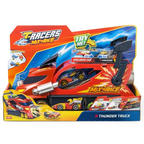 Thumbnail 8 de T-Racers Mix ’N Race Thunder Truck: 3 acciones en 1 y espacio para 7 coches