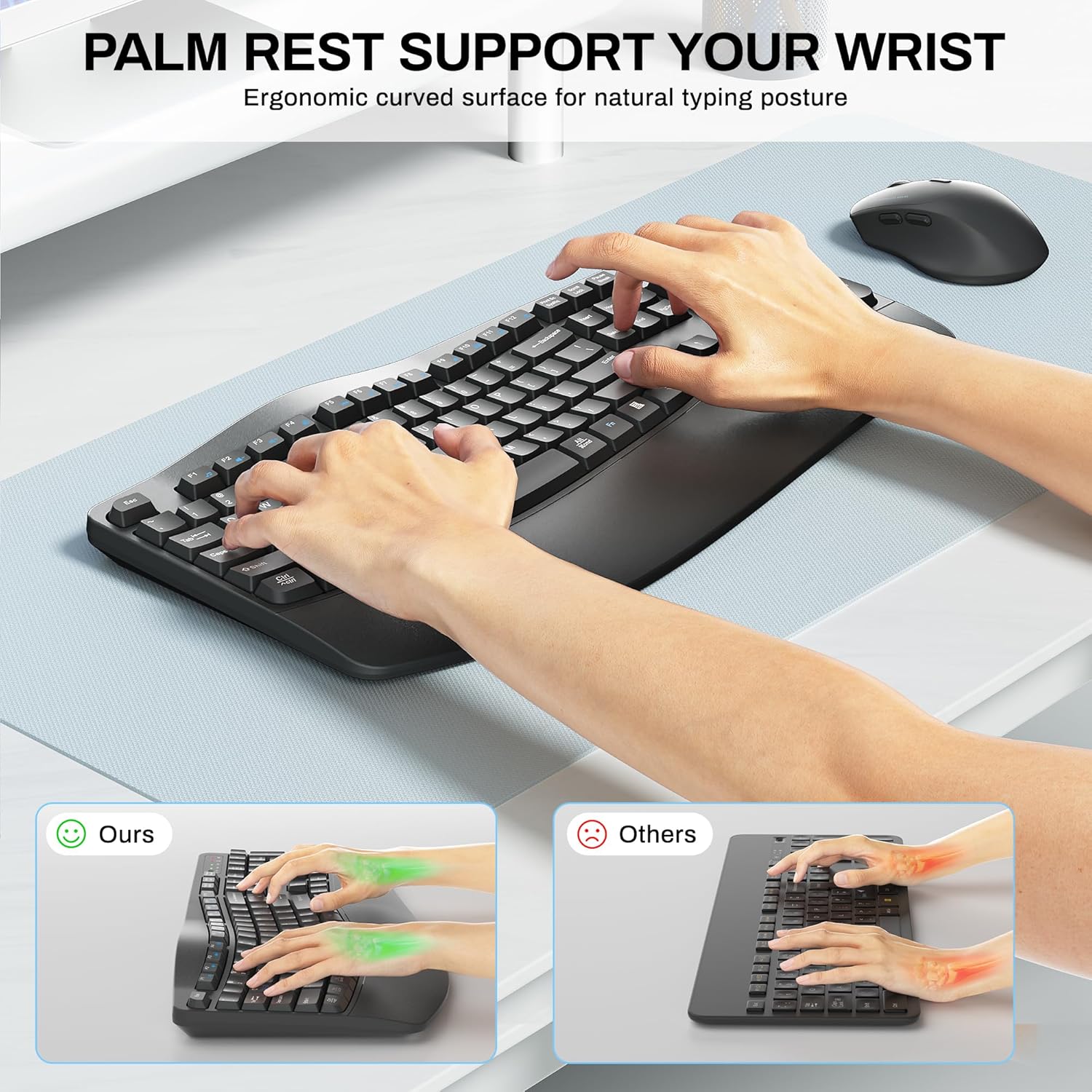 Thumbnail 3 de Wireless Keyboard and Mouse 3 DPI ⌨