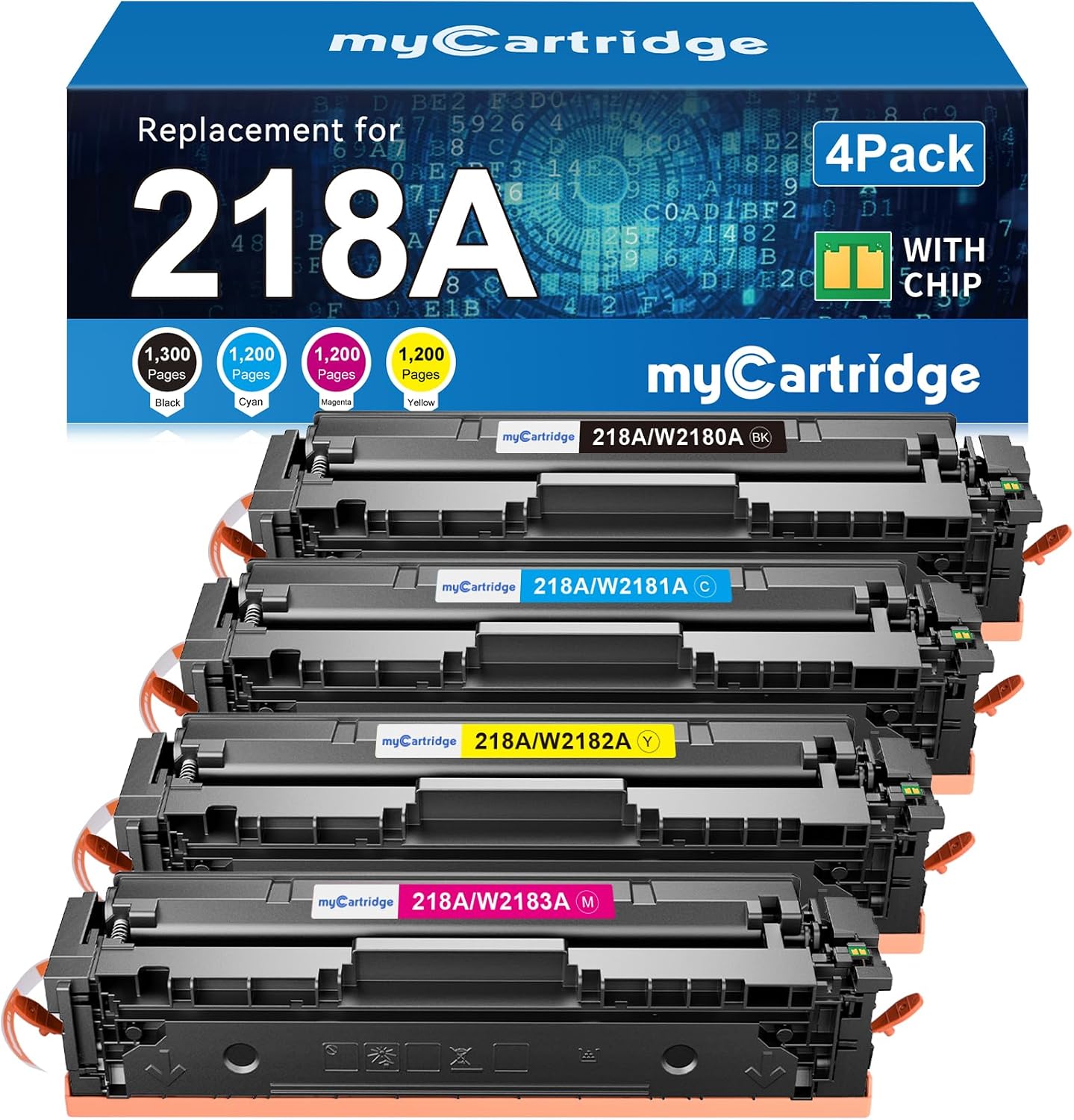 Detalle de HP 218A Compatible Toner 4-Pack, High Yield 🖨