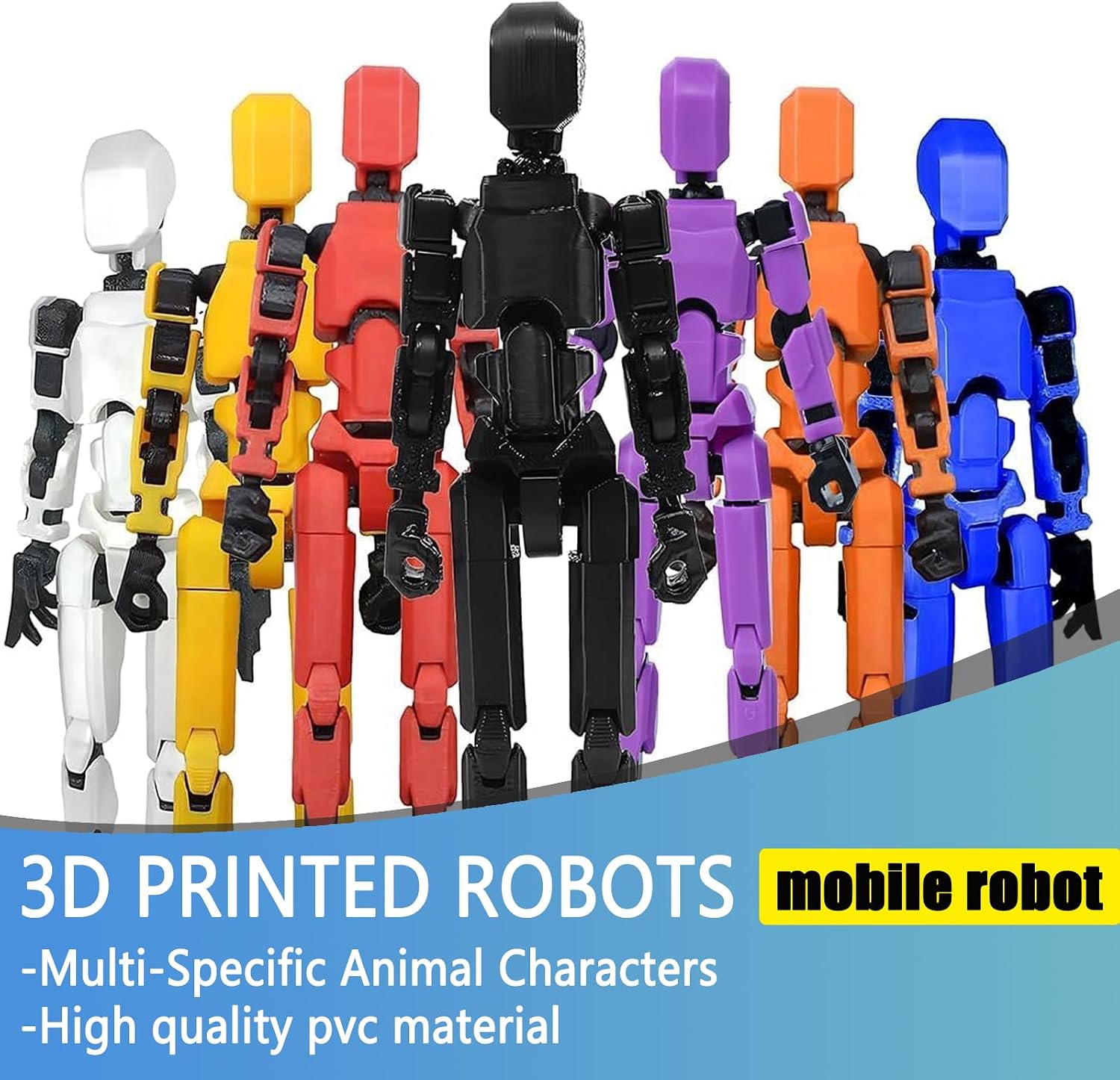 Detalle de 2026 Titan 13 Action Figure Set — 5-Piece Multi-Joint 3D Printed Collectible
