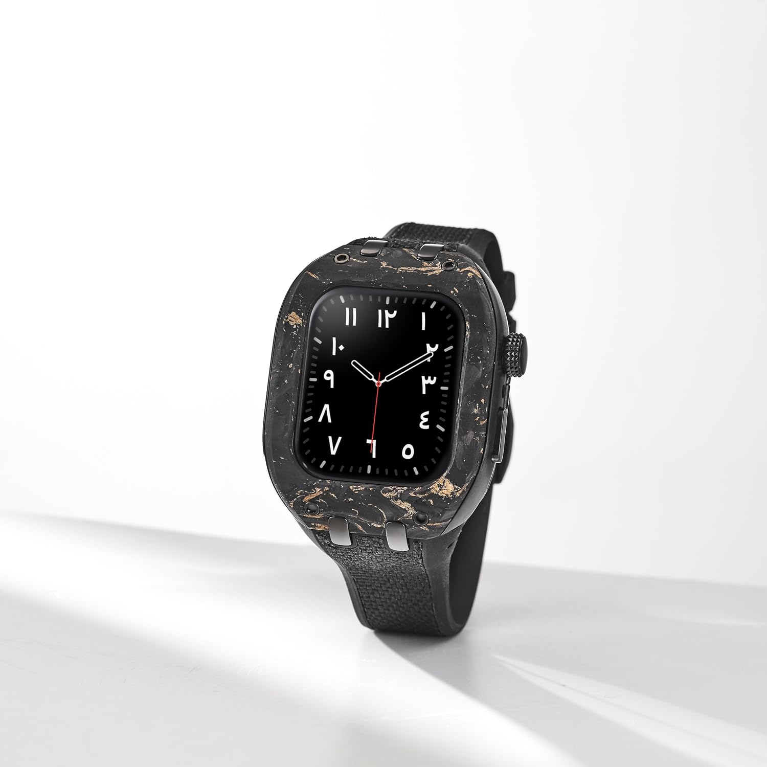 Detalle 2 de HUMBLE RICH SPORT WBB0289-017-MI Apple Watchケース 41mm、ブラック文字盤・ステンレススチール/カーボン