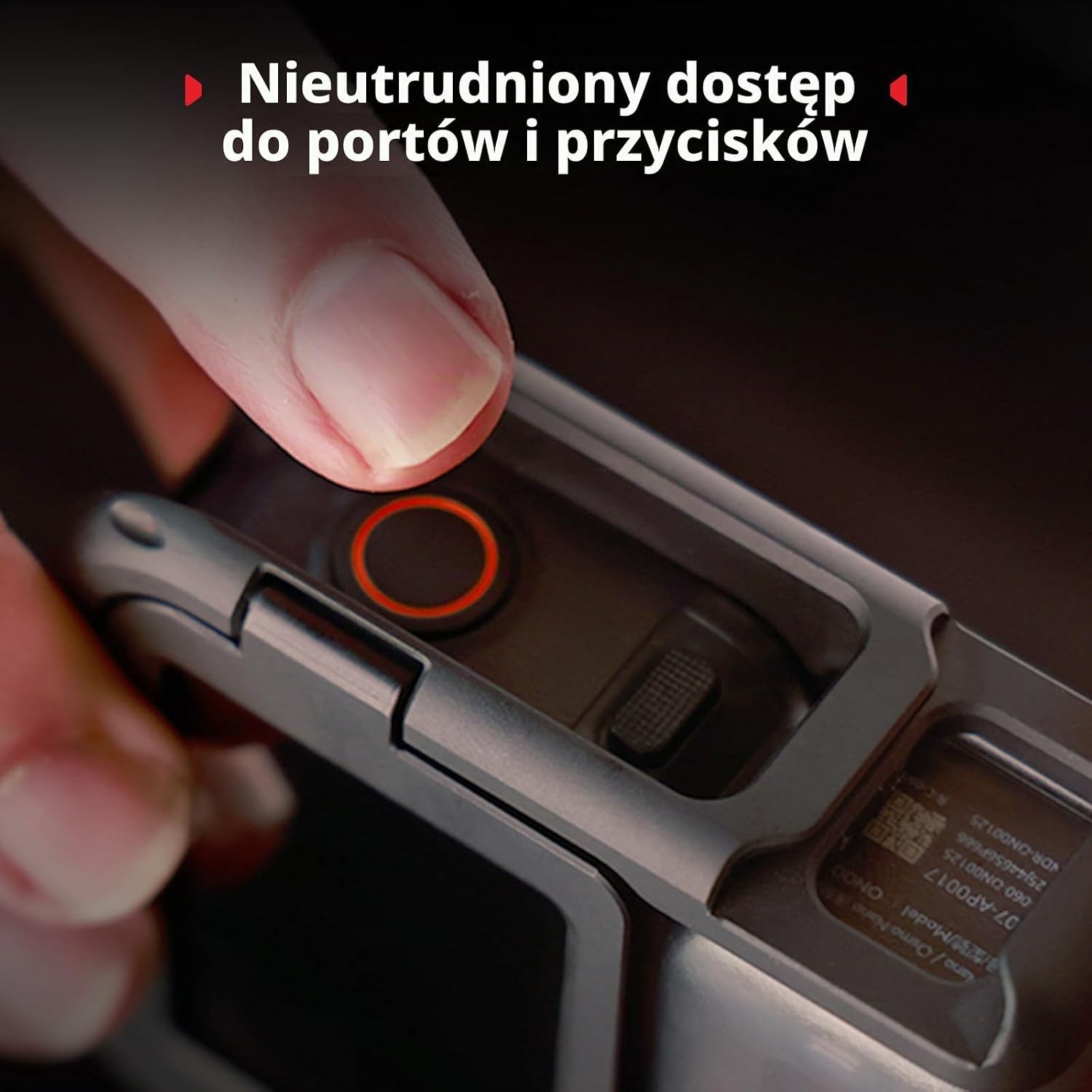 Detalle de SMALLRIG 5764 półklatka do DJI Osmo Nano z gwintem 1/4"-20 i zimną stopką