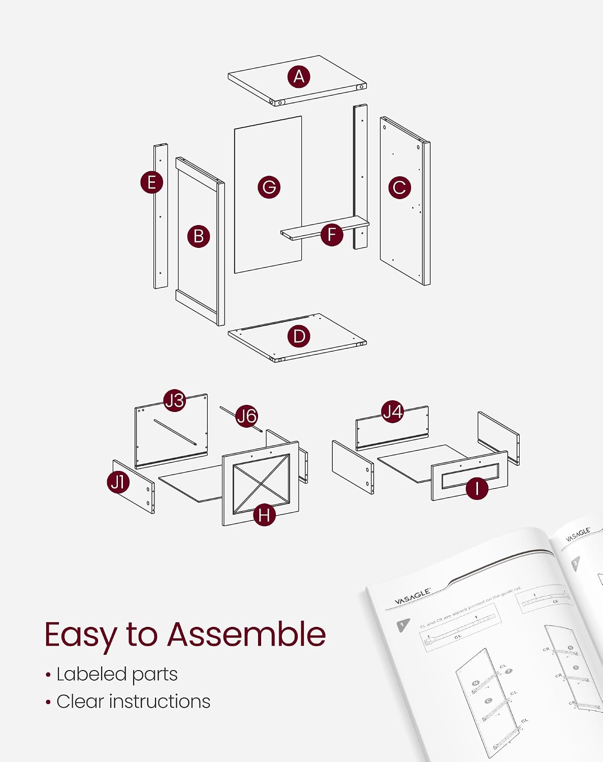 Thumbnail 6 de VASAGLE File Cabinet 3-Drawer