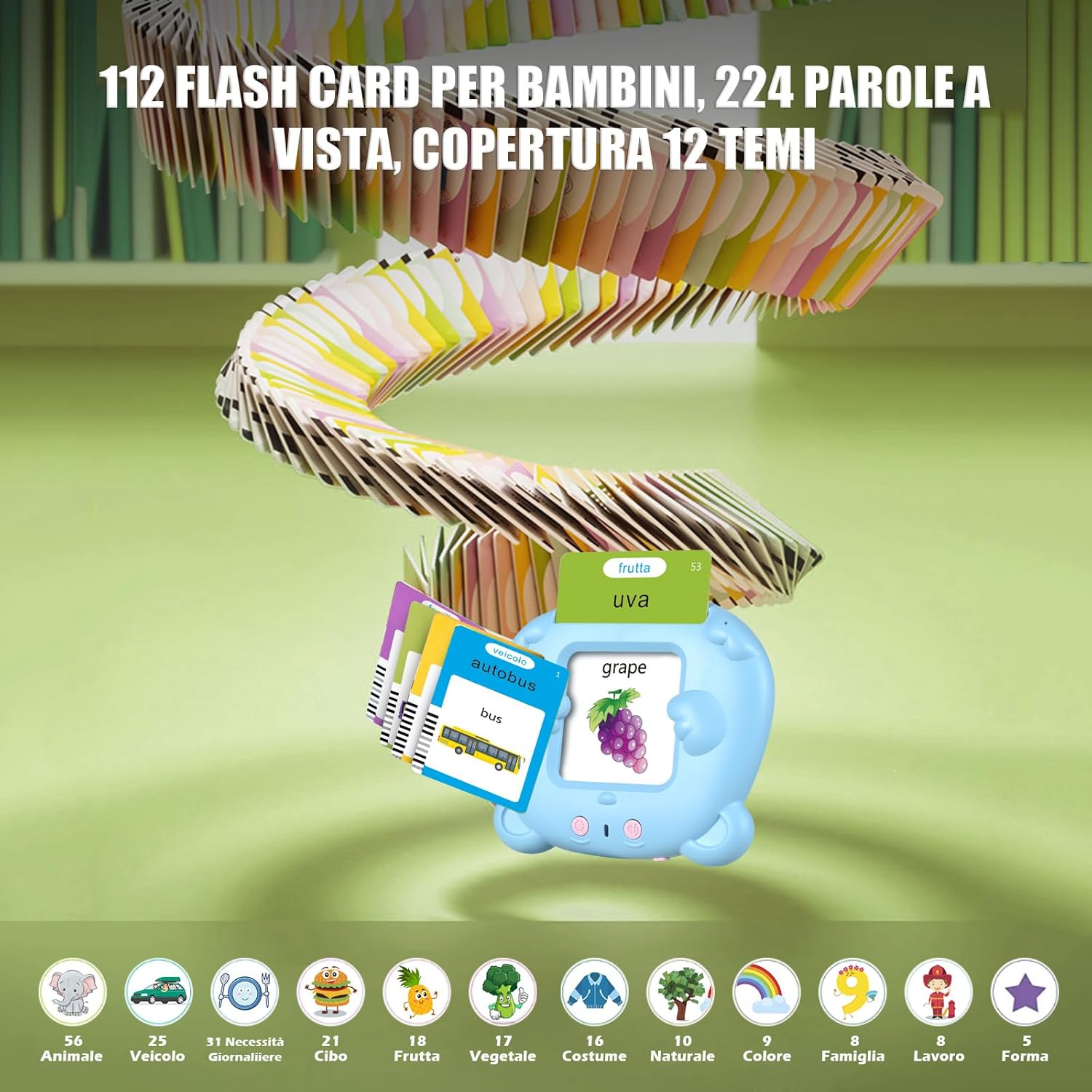 Detalle de Talking Flash Cards parlanti per bambini 3+ anni 🧩