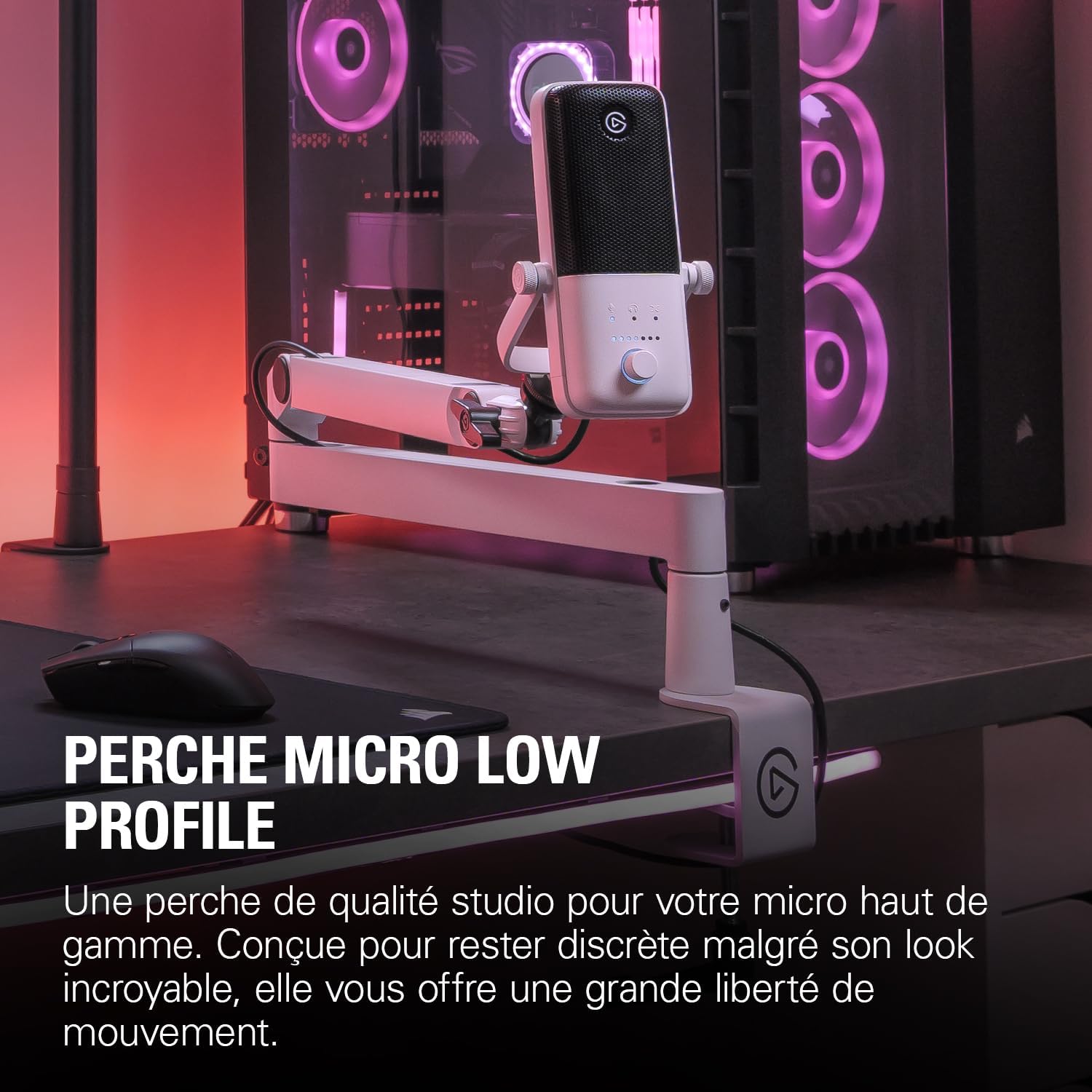 Detalle 2 de Elgato Wave Mic Arm LP 740 mm blanche