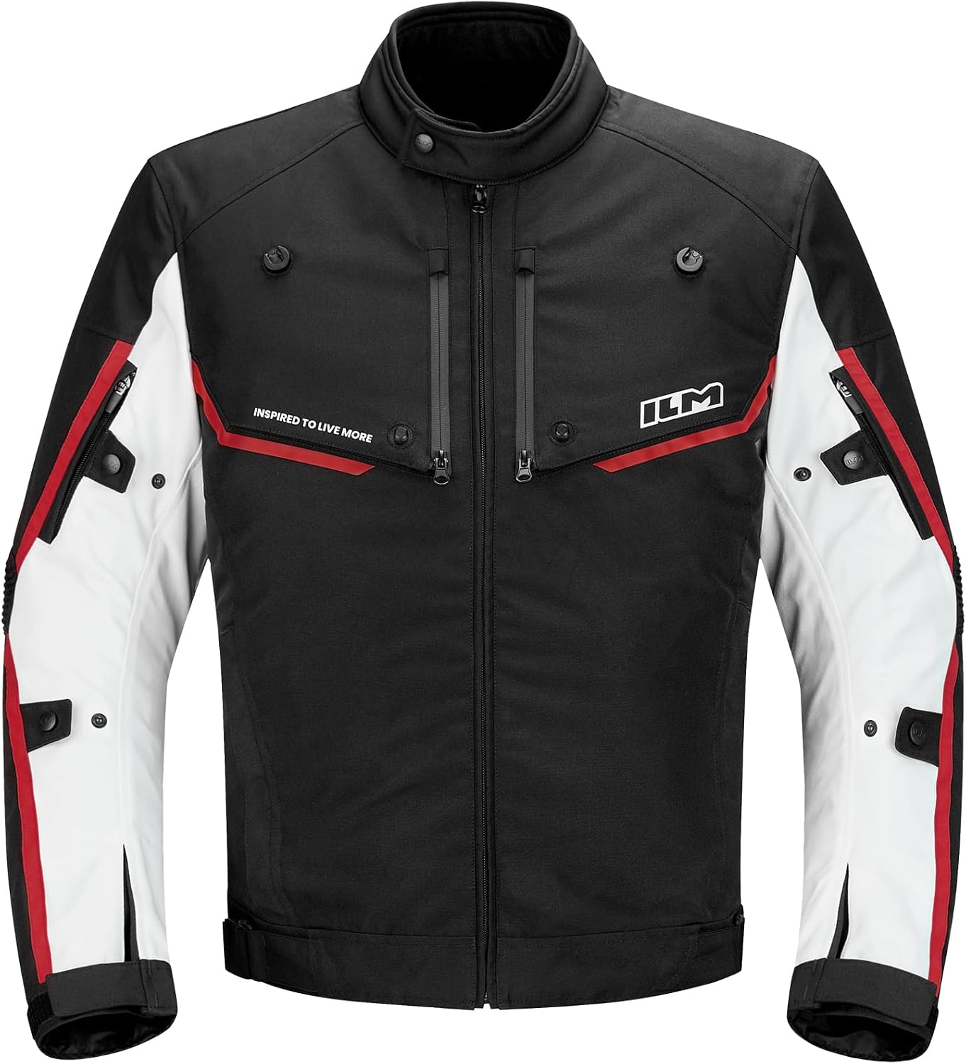 Detalle de ILM JF2 Motorcycle Jacket with CE Armor, Detachable Waterproof Thermal Liner