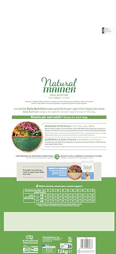 Detalle de Natural Trainer Maxi Cibo per Cani Adulti con Pollo Fresco e Riso – 12kg