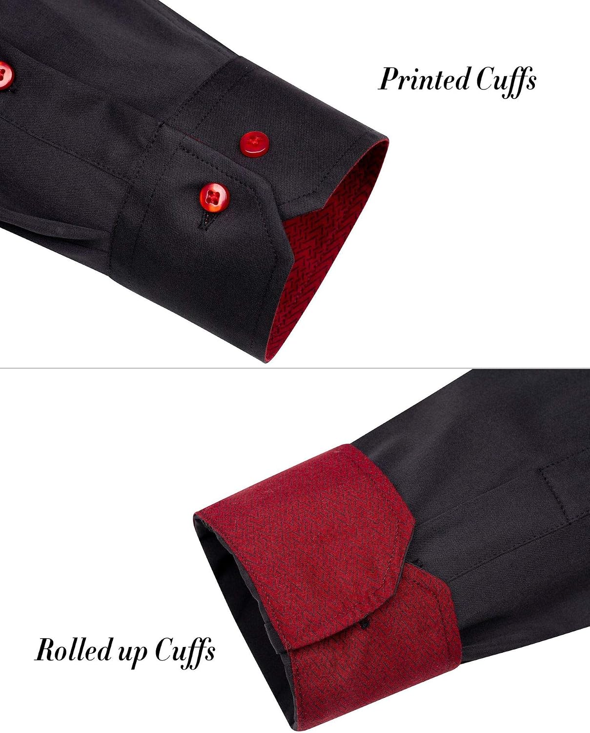Thumbnail 5 de J.VER Men's Casual Long Sleeve Stretch Dress Shirt