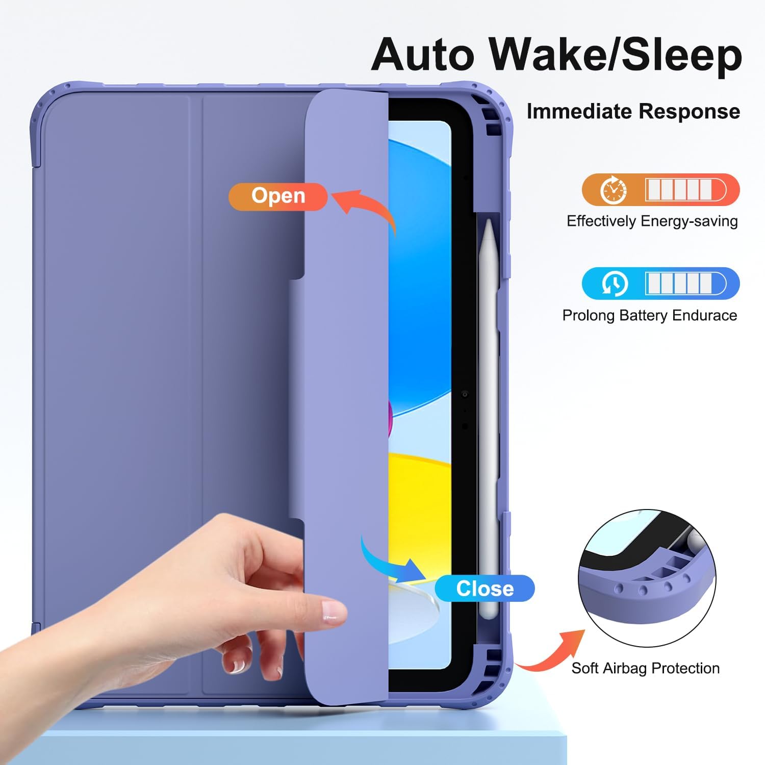 Thumbnail 5 de TOPESCT Case for iPad (A16) 11th Gen 11-Inch 2025 / iPad 10th Gen 10.9-Inch 2022 with Pencil Holder