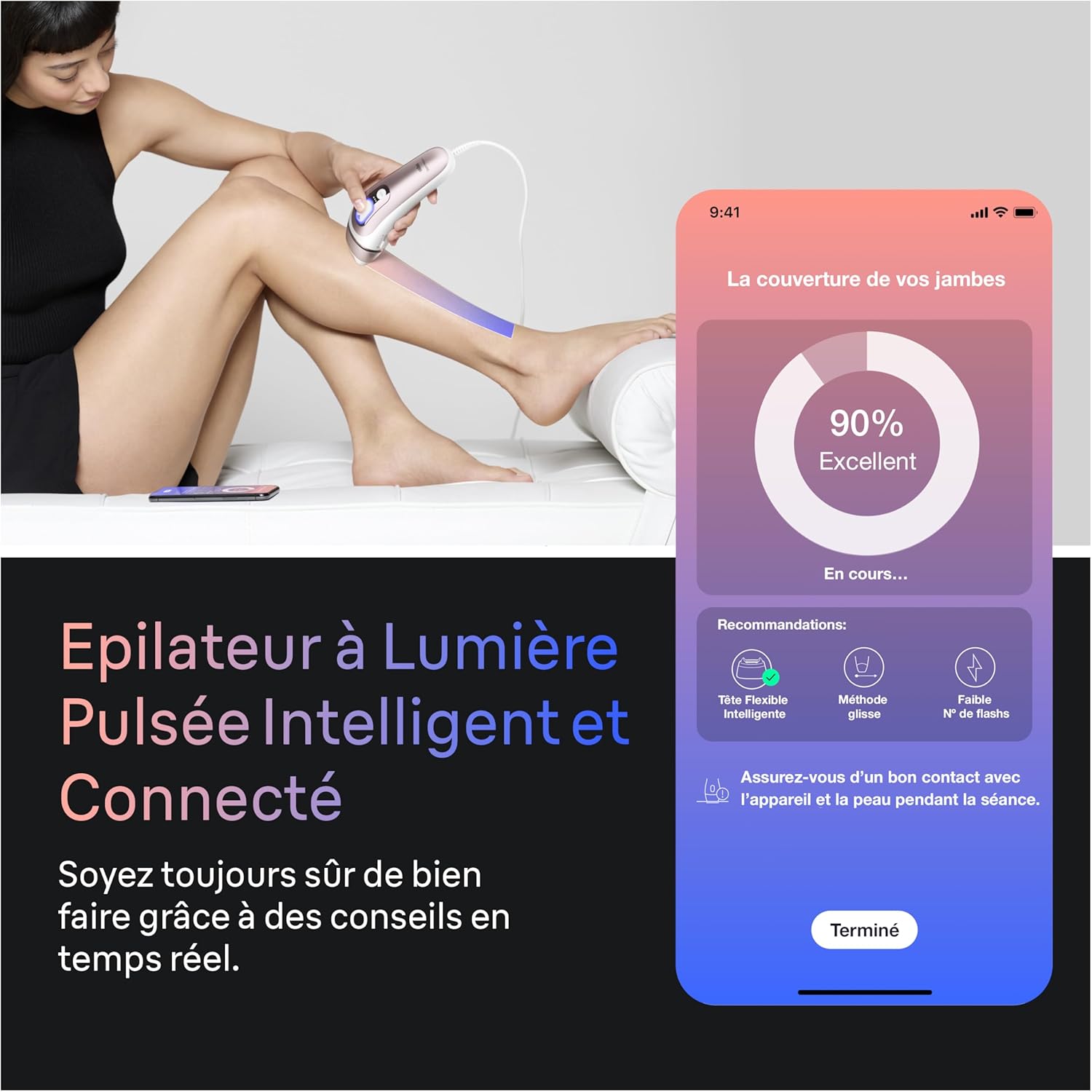 Detalle de Braun Epilateur lumière pulsée Lumière Pulsee Smart Skin i·expert PL7311 (alternative au laser à domicile)