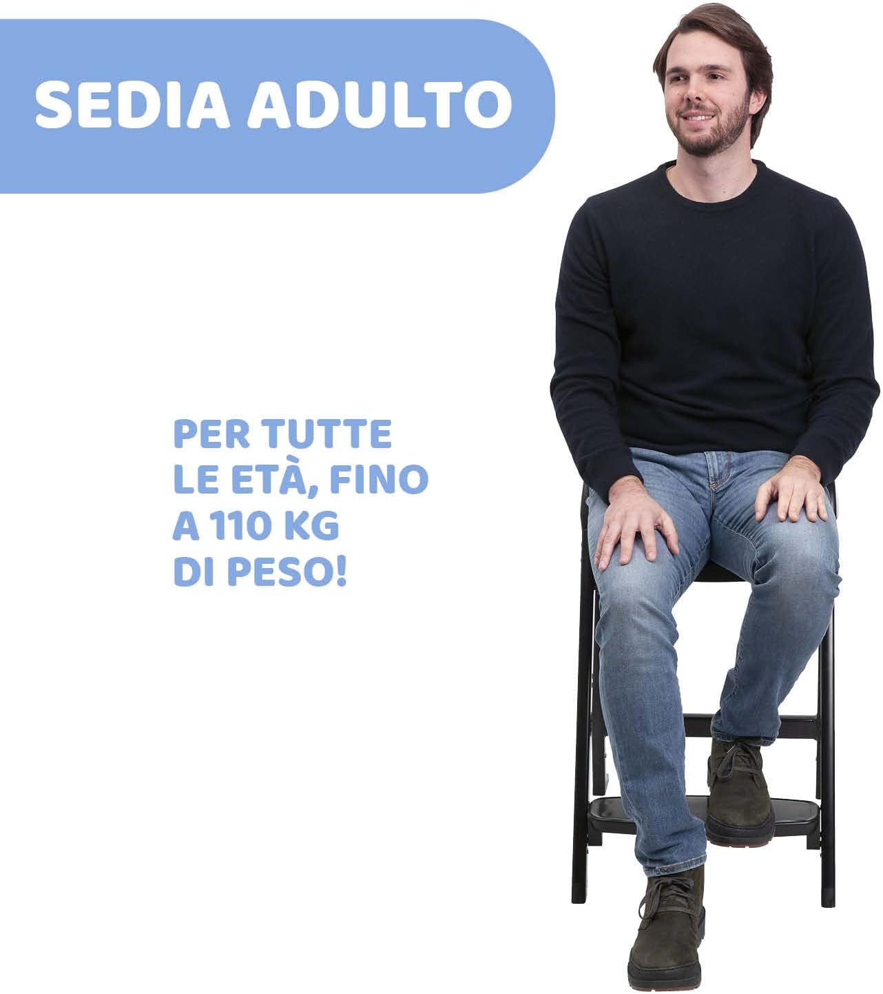 Detalle de Chicco Crescendo Lite: sedia evolutiva 6–36 mesi, 36 mesi–40 kg e fino a 99 anni, alta versatilità e chiusura compatta