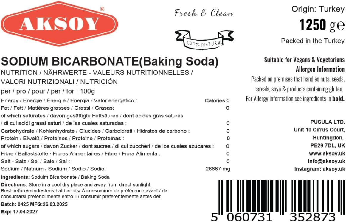 Thumbnail 2 de Aksoy Baking Soda 1250g baking soda