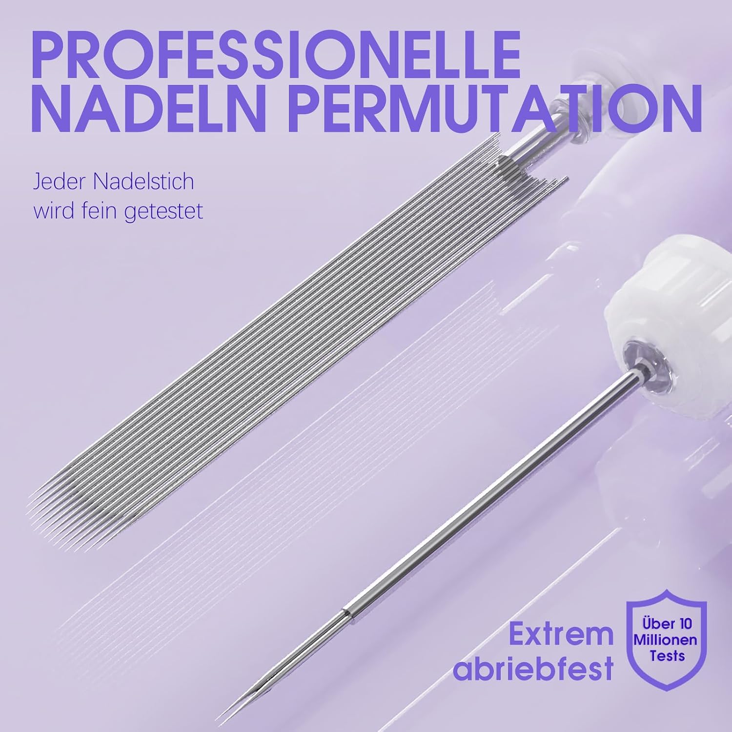 Detalle de Mast Pro2 Tattoo Nadeln Set Mixed Size 50 Stück – 0,30 mm Round Liner, 1RL/3RL/5RL/7RL/9RL