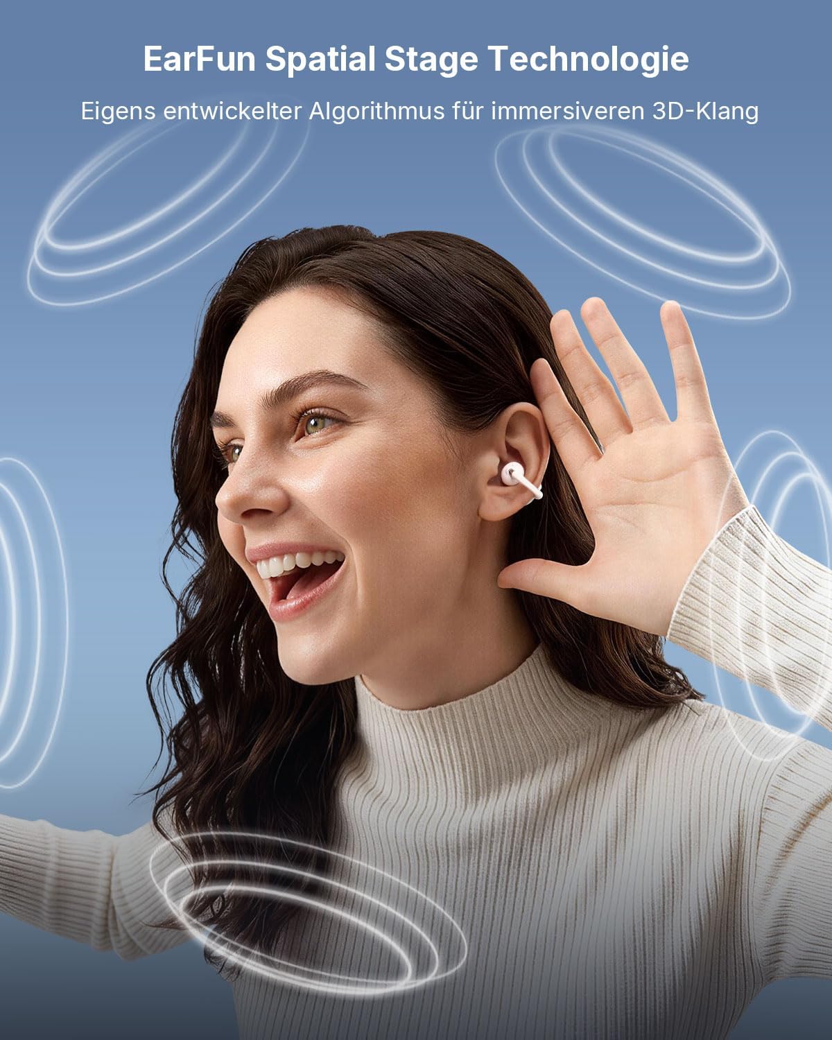 Thumbnail 3 de EarFun Clip 2 Open Ear Kopfhörer – offenes Clip-On Design mit High-Res Klang und langer Akkulaufzeit