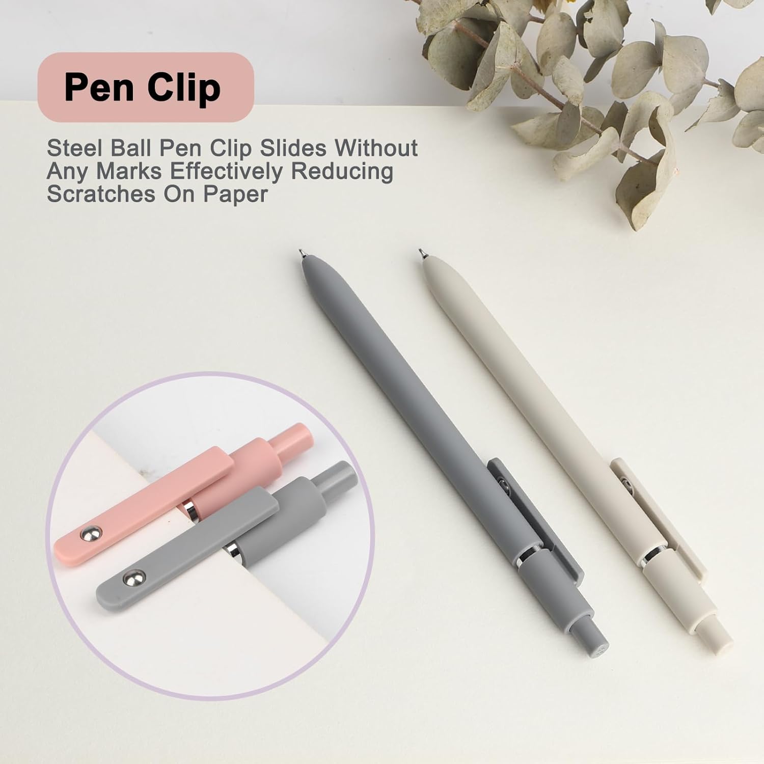 Detalle 2 de FIOVER Gel Pens 5pc 0.5mm Black Ink