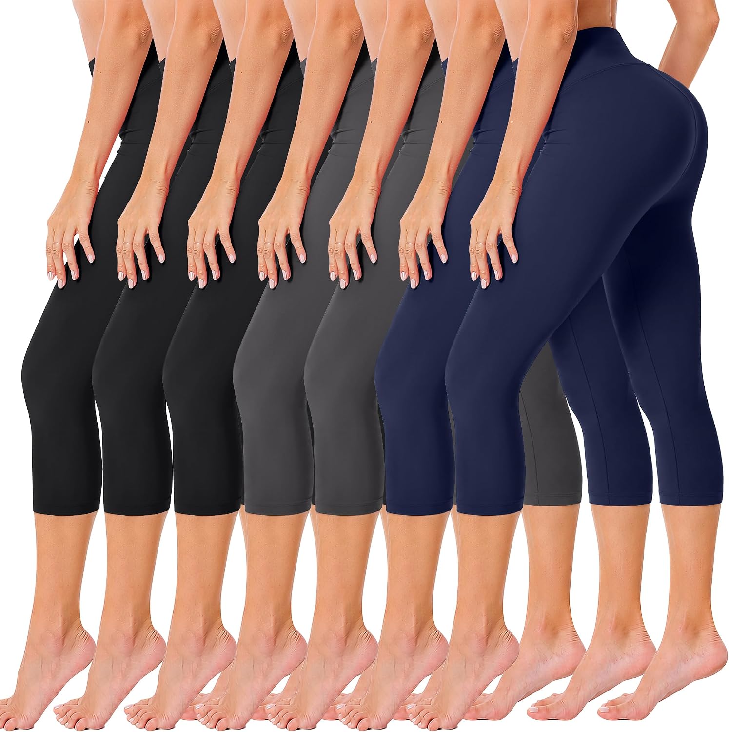 Thumbnail 6 de VALANDY Capri Leggings, 7-Pack