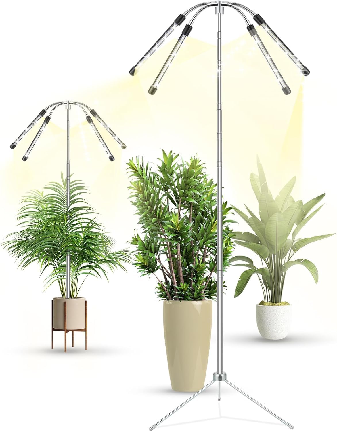 Detalle de Yiyehu SD-06 Full-Spectrum Grow Light with Adjustable 15–62-Inch Stand