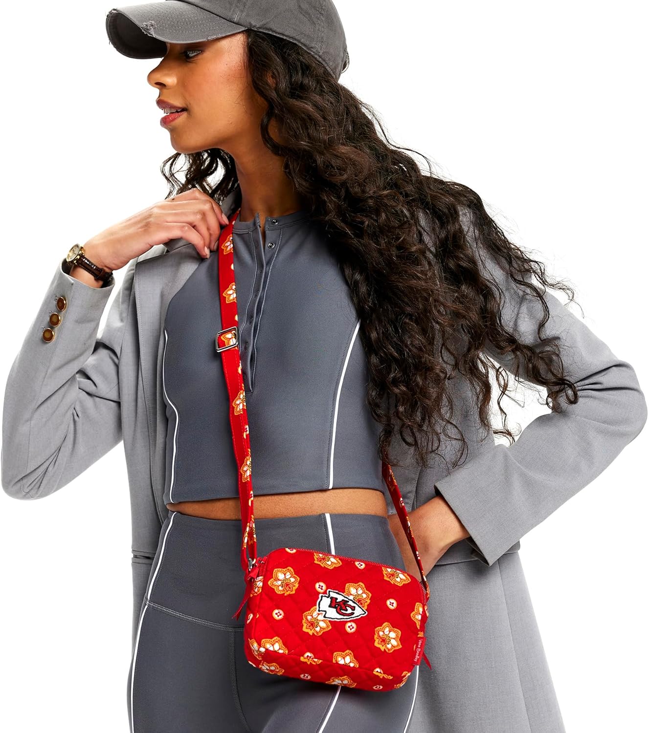 Detalle 2 de Vera Bradley Women’s Cotton Small Stadium Crossbody Bag