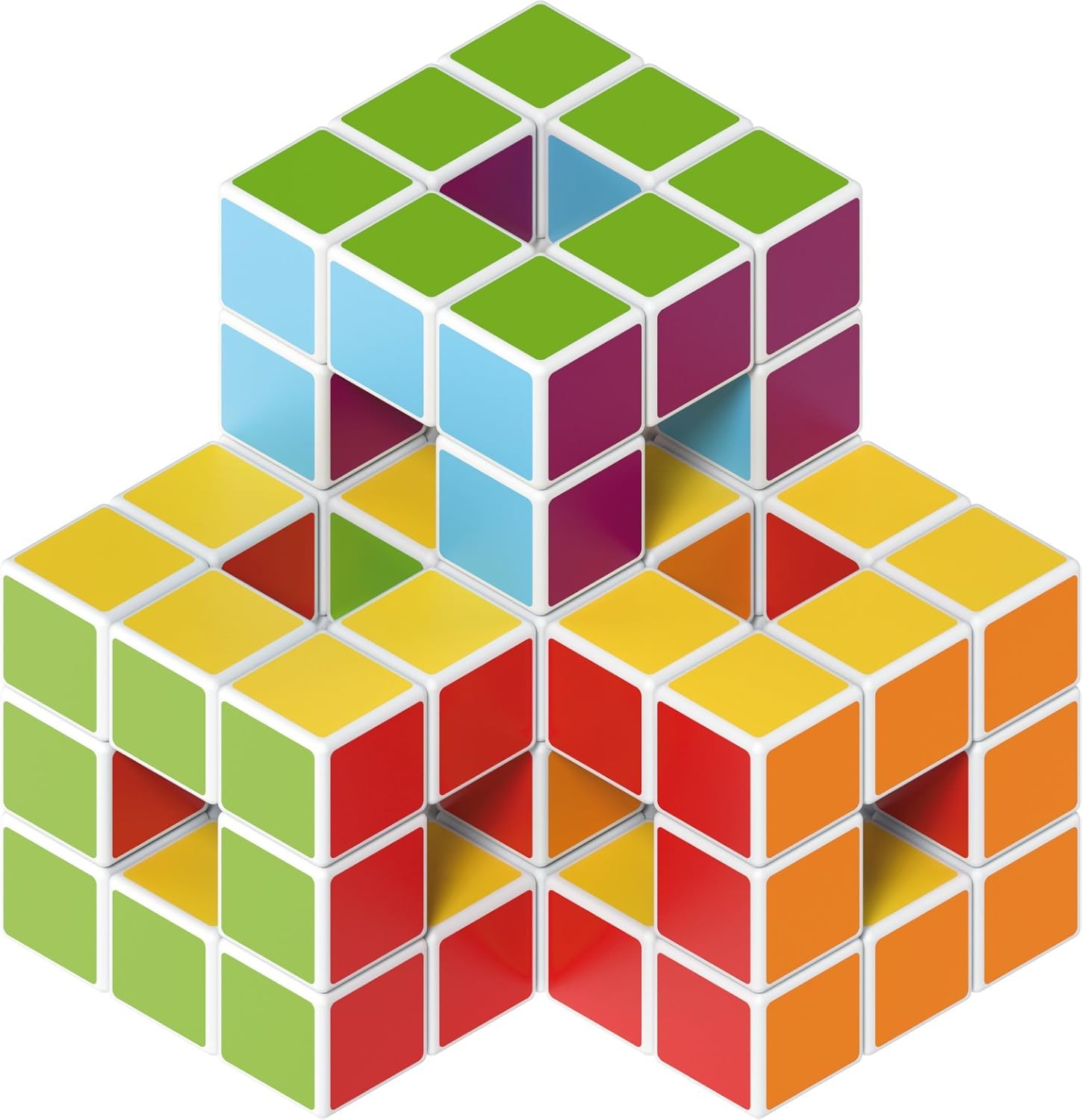 Thumbnail 3 de Geomag Magicube - Cubos magnéticos multicolor 64 piezas 🧲