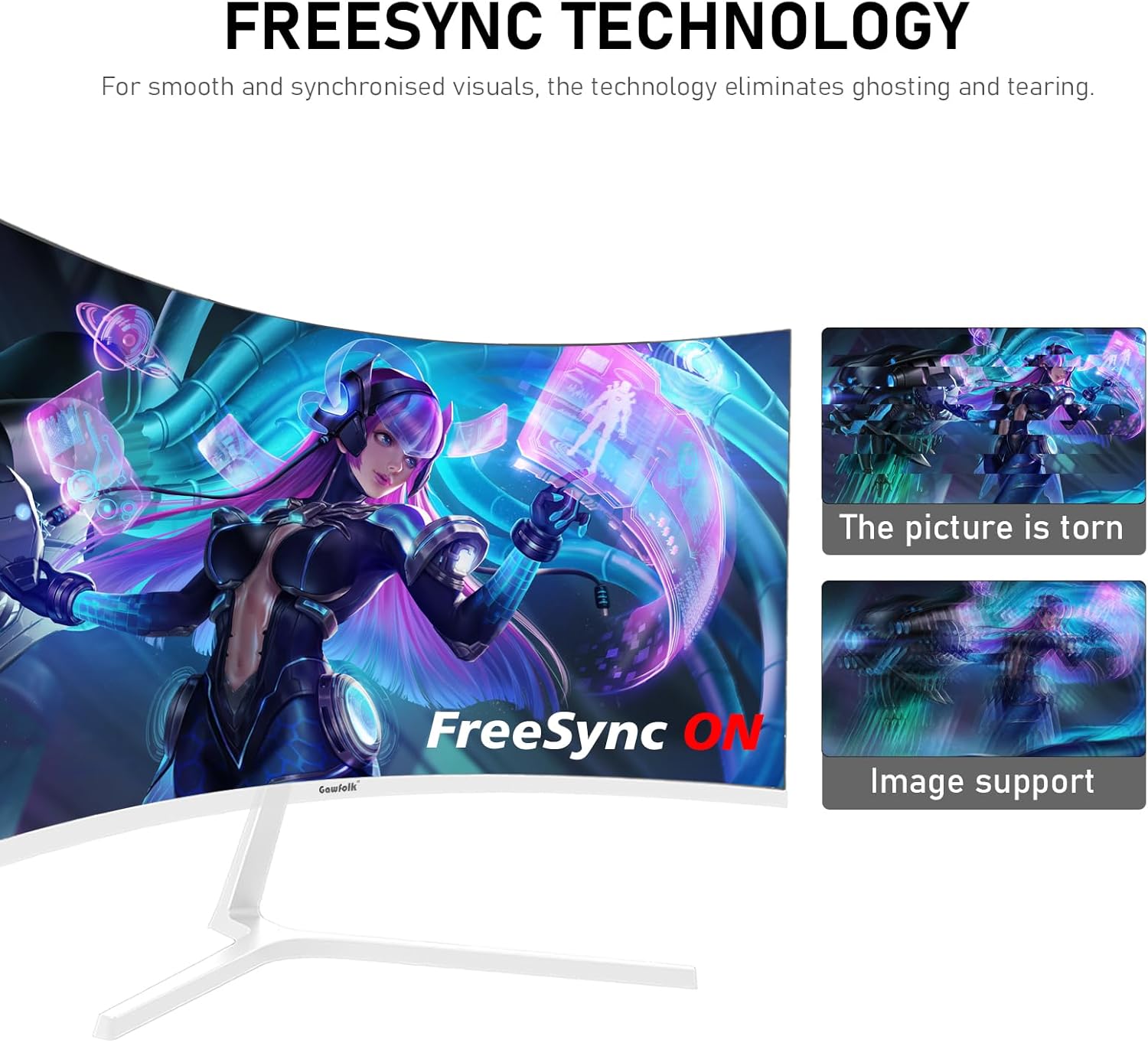 Thumbnail 2 de Gawfolk 27 Inch Curved Gaming Monitor