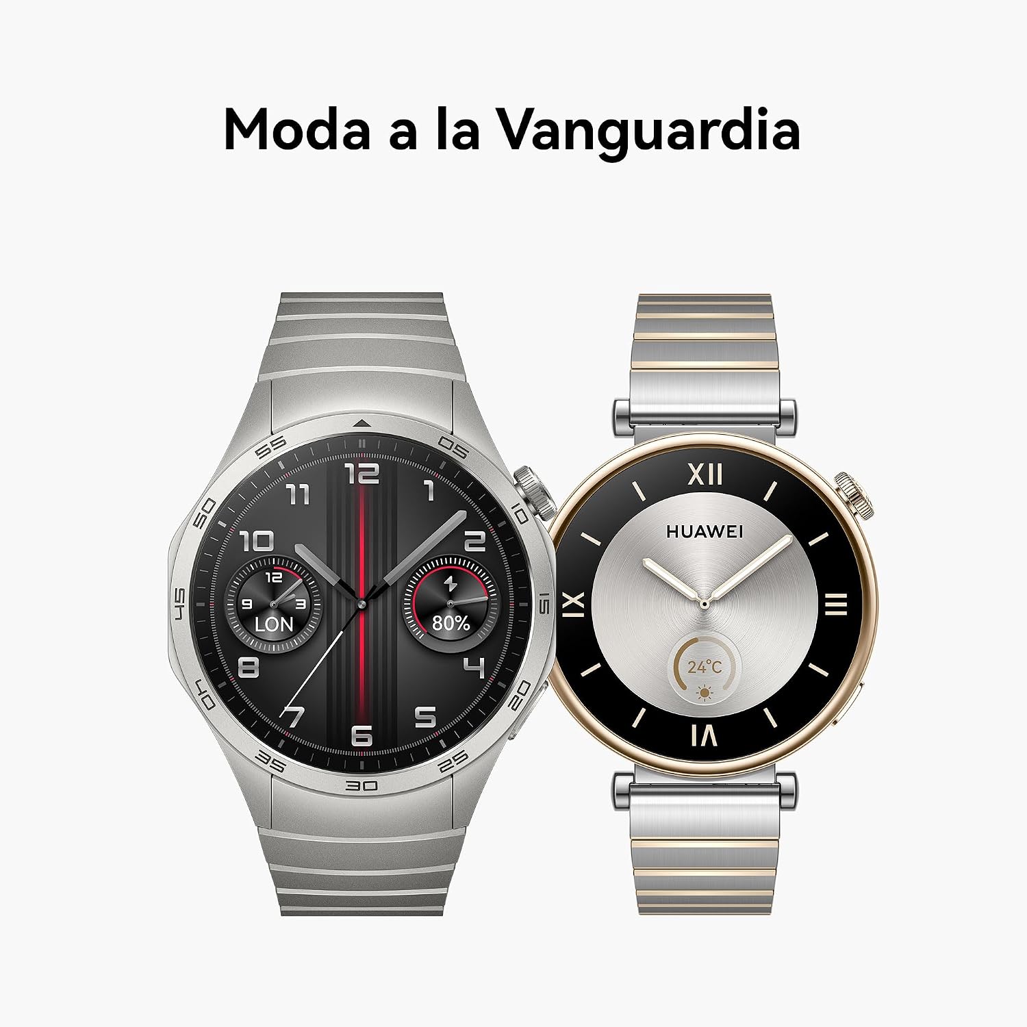 Detalle de HUAWEI Watch GT 4 46mm Smartwatch 🕒 Batería 2 semanas, Salud y GPS