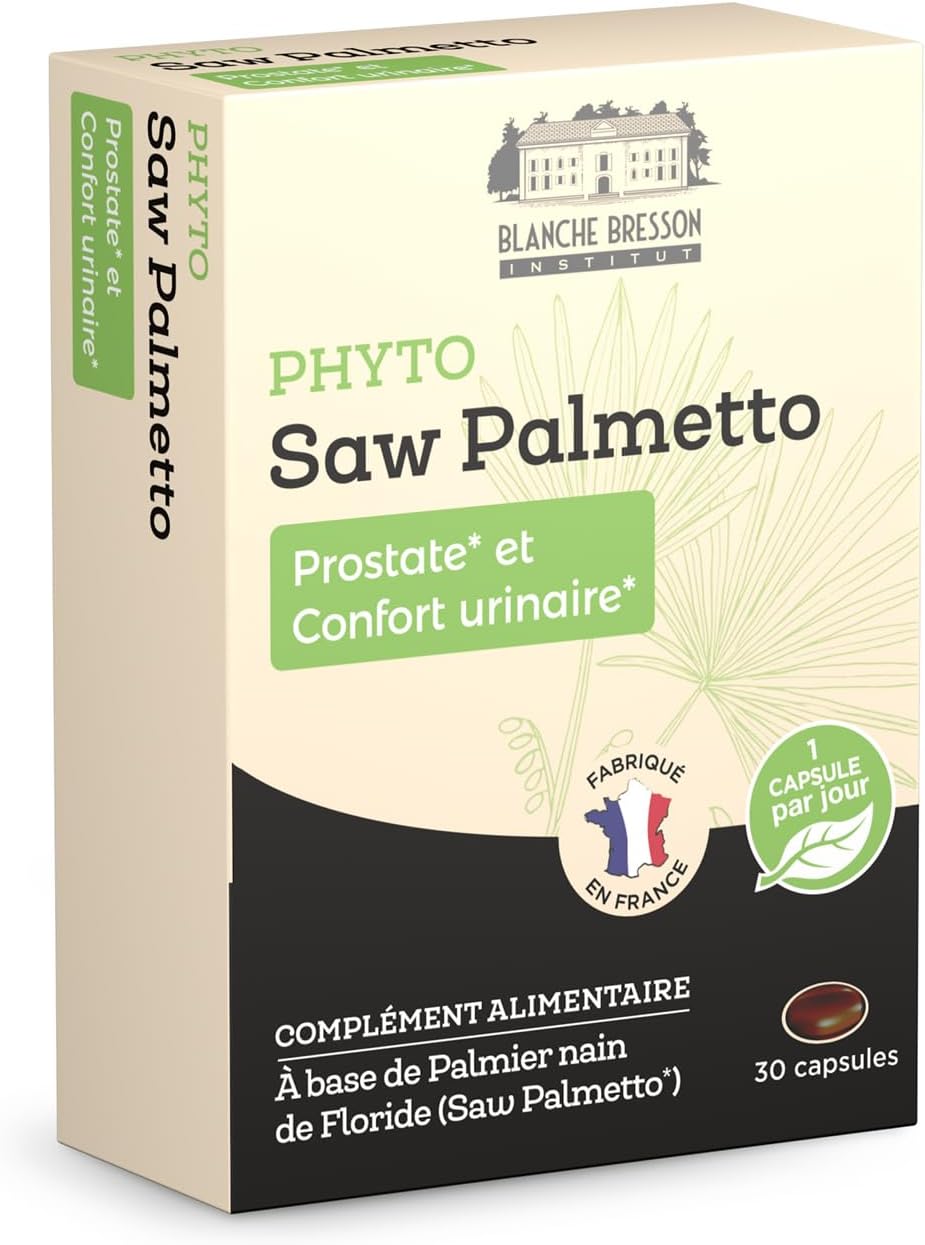 Detalle de BLANCHE BRESSON Phyto Saw Palmetto - Prostate & Confort Urinaire Homme, 30 capsules