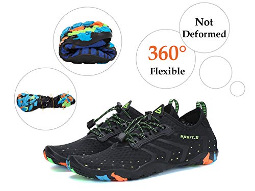 Thumbnail 6 de SAGUARO Water Shoes | Breathable, Quick-Drain Beach Shoes for Men and Women – Black, EU 38 / UK 5