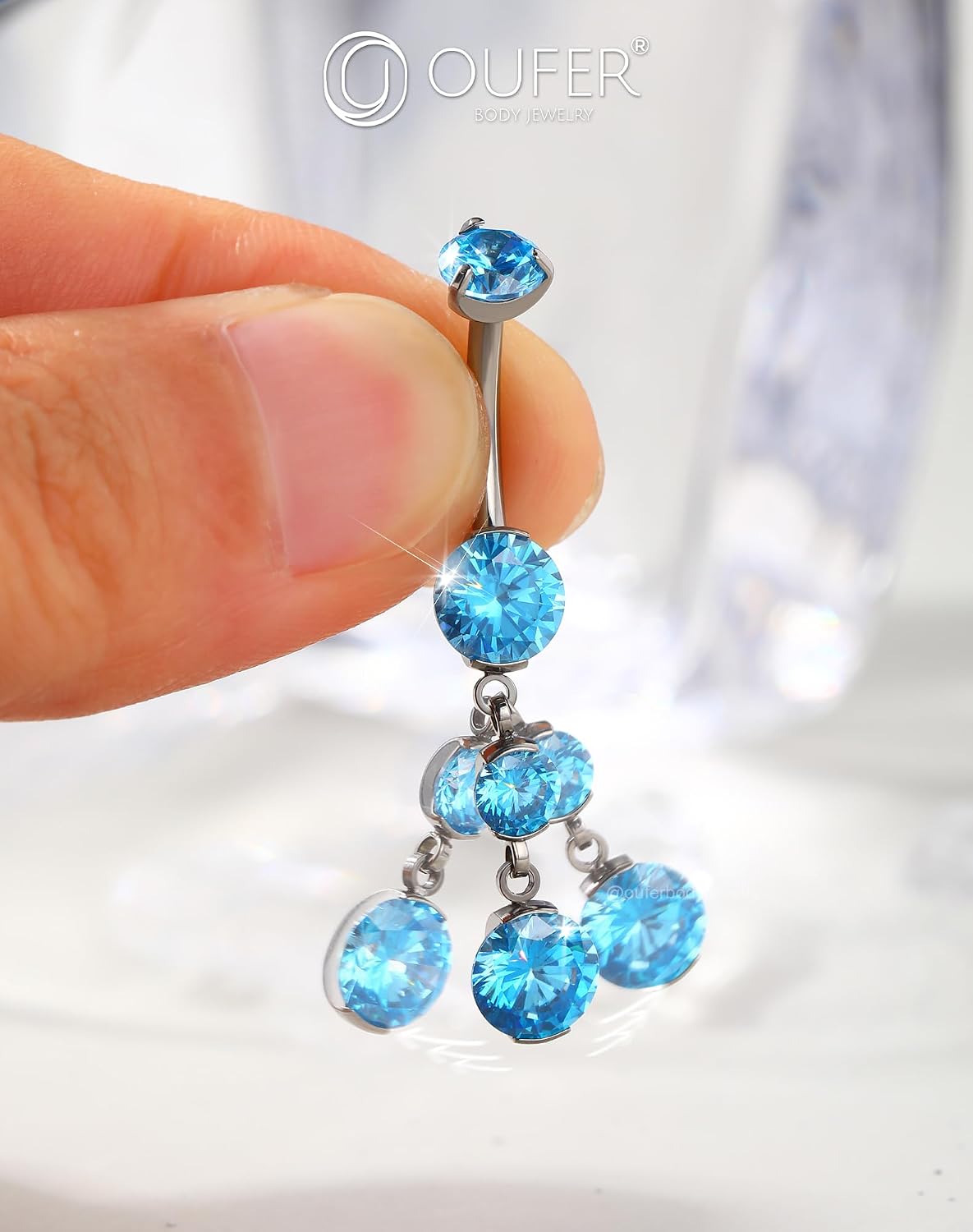 Thumbnail 2 de OUFER Belly Bar Titane Interne 14G 10mm
