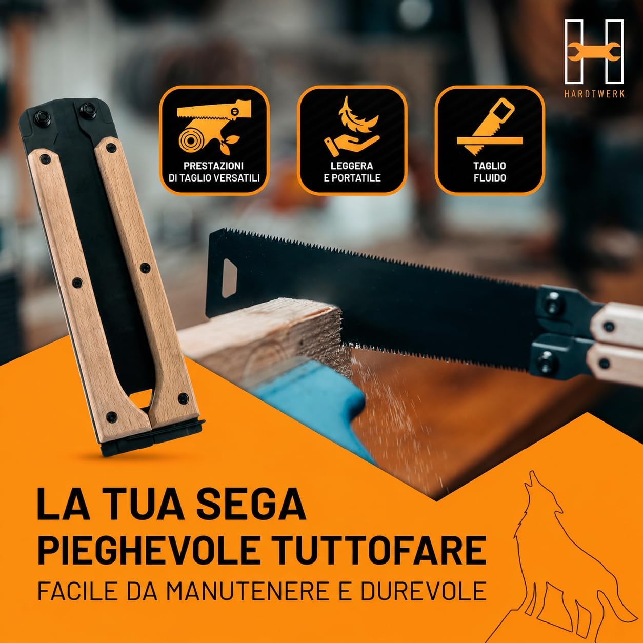 Thumbnail 2 de HARDTWERK Sega giapponese Congo – pieghevole a due lati con lama SK5