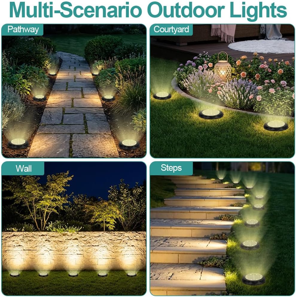 Thumbnail 6 de OSDUE P2-TYNDXKT260429-FBA solargrondspots, 10 stuks, 8 leds, IP65