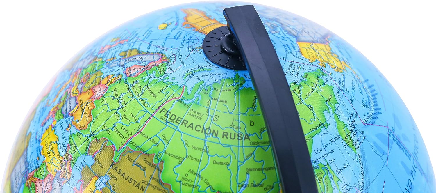 Thumbnail 5 de Exerz 20cm Globo Terráqueo mapa en español 🌍